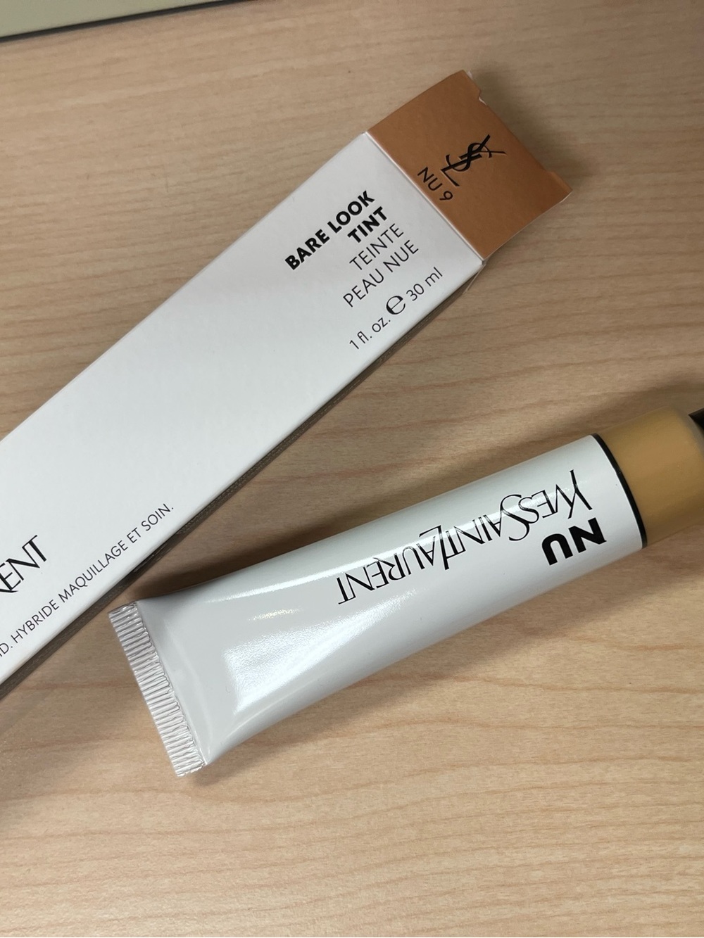 YSL Yves Saint Laurent NU Bare Look Tint NU 9 Makeup Hybrid Full Size 1 oz